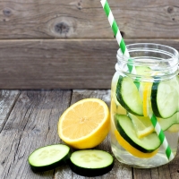 Lemon and cucumber