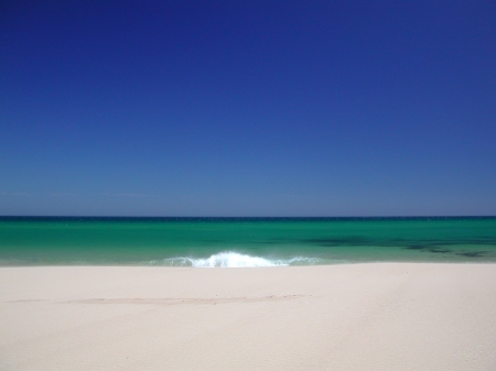 Furnas Beach - ocean, blue, beach, wave