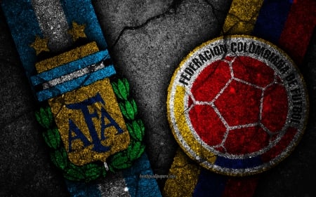 Argentina vs Colombia - sport, argentina vs colombia, colombia, copa america, soccer, argentina, logo