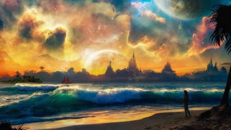 â™¥ - art, abstract, fantasy, sea