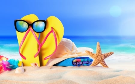 * - Summer, Hat, glasses, Beach