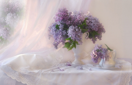 â™¥ - abstract, flowers, soft, vase