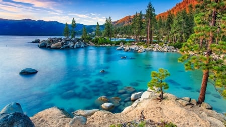 LAKE - nature, splendor, landscape, lake, paradise, beautiful place