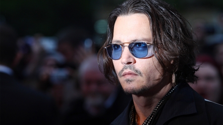 Johnny Depp - face, man, actor, sunglasses, johnny depp