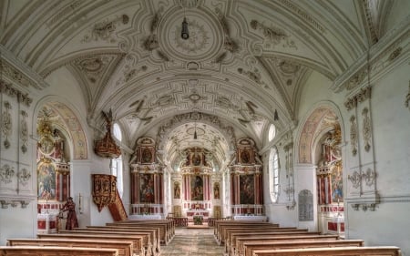 Church in Germany - inside, Christianity, interior, church