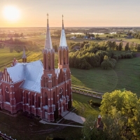 Church in Liksna, Latvia