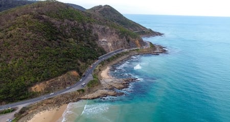 Great Ocean Road, Australia - oceans, beaches, nature, roads, mountains, australia