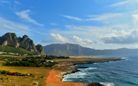 Sicily Coastline - Sicily, coast, Italy, landscape, sea, island