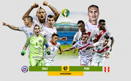 Chile vs Peru - chile vs peru, conmebol, bravo, medel, farfan, paolo guerrero, peru, vargas, copa america 2019, copa america, football, alexis sanchez, 2019 copa america, chile, soccer, arturo vidal