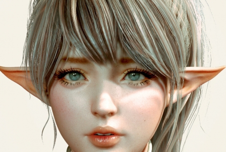 Lineage elf - elf, fantasy, lineage, s kunk, girl, face