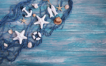 :) - shell, starfish, summer, wood, card, vara