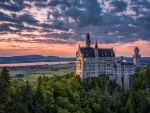 Neuschwanstein Castle at Sunset