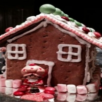 Strawberry Shortcake Gingerbread House