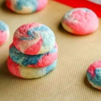 Patriotic Cheese Cake Cookies