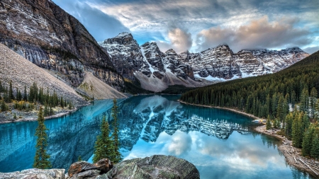 Moraine Lake - canada, nature, lake, mountains, reflection