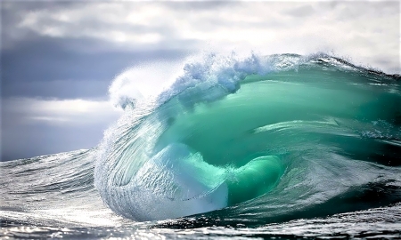 Cresting Wave - ocean, sea, surf, wave