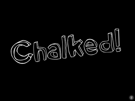 CHALKED - logo, sher, chalked, original, black, message, board, font, chalk, text