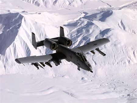 A-10 Over Snow