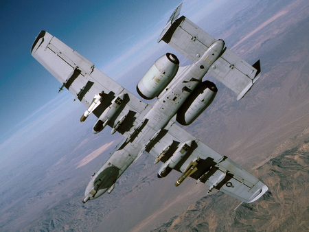 A-10 in flight - tank killer, jet, military, warthog, a-10