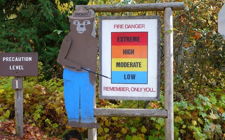 Smokey the Bear - fall, autumn, fire danger, washington, smokey