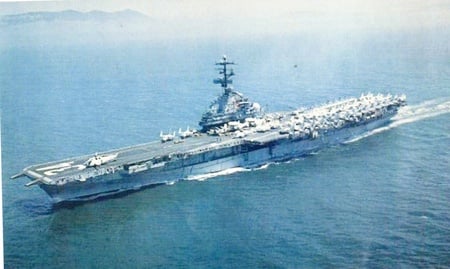 USS Oriskany - aircraft carrier, ocean, war ship