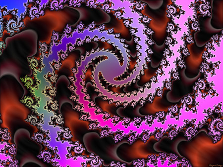 Magic Fractals - fractals, abstract, artwork, stylez, magic, colors, desktop design