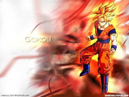 Goku in red  - super saiyan, boots, goku, different colors