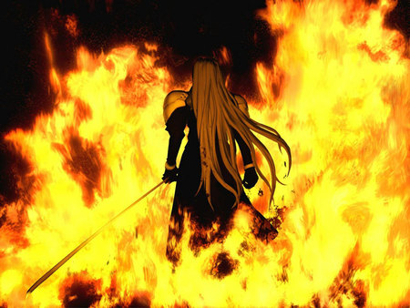 Sephiroth and his long sword