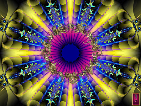 Ancient Crest of Royalty - fractal, abstract, manipulation, 3d, creation photo, new