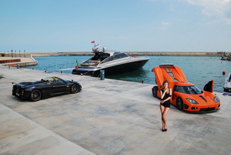 Living A Dream - koenigsegg, car, tuning, zonda, yacht