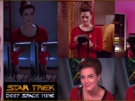 Actress Terry Farrell as Lt. Dax From The Star Trek: Deep Space Nine Episode-"Trials and Tribble-ations"