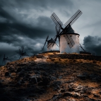 Dark Clouds over Windmills