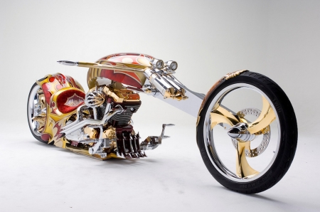 Yamaha Roadster BMS Chopper - plated, yamaha, gold, chopper, motorbike