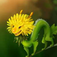 Flower dragon
