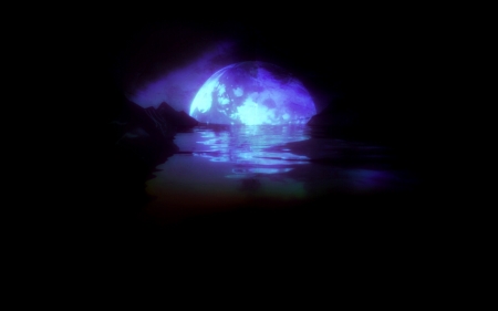 Abstract Moon - Scary, moon, dark, dream