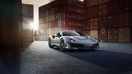 Ferrari 488 Pista - Ferrari, Car, Sports, Super, HD, 488, Silver, Pista, 4K