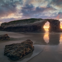 Rock on Beach in Spain