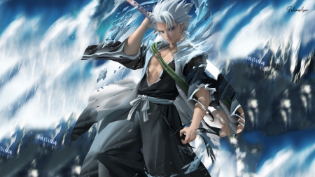 toshiro hitsugaya shirtless