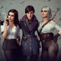 Elizabeth, Emily Caldwin and Ciri