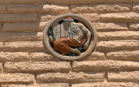 Holy Moses - Old Testament, relief, Moses, wall