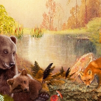 Autumn Bears & Fox