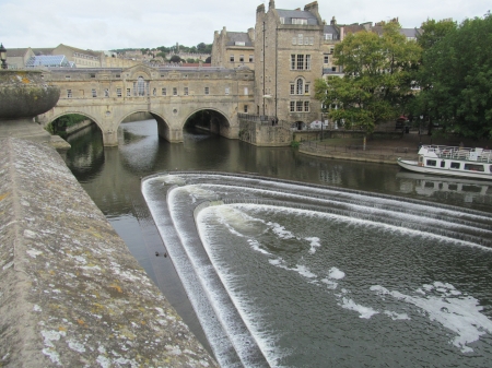 River Avon Weir - Somerset, Bridges, Bath, Rivers, Weirs, UK