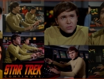 Walter Koenig (TOS) and Wyatt Lenhart (STC) as Ensign Pavel Chekov