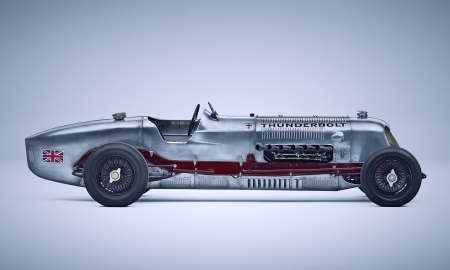 Retro british racer - thunderbolt, racing, speed, Retro british racer, classic car