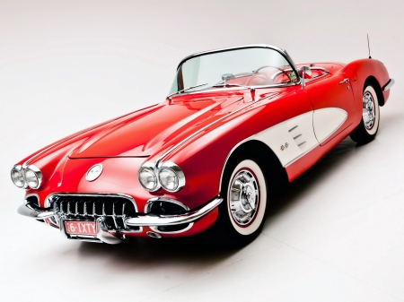 1960s Chevrolet Corvette - Corvette, convertible, racing, sports car, 1960s Chevrolet Corvette