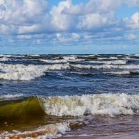 Sea Waves in Latvia