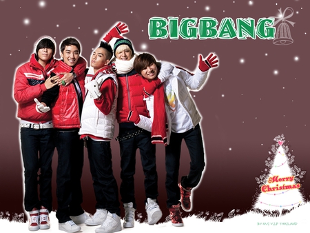 happy x-mas with big bang - big bang, band