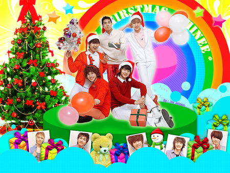 happu x-mas with shinee - band, shinee