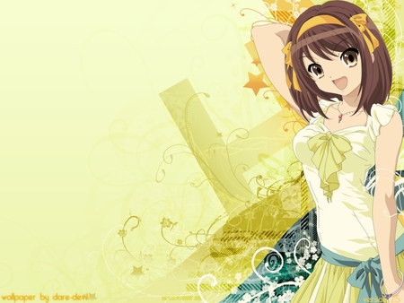 Green Dream - girl, female, anime, anime girl, cute