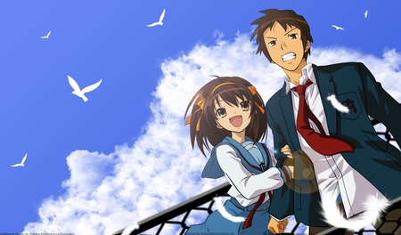 look at that - anime, suzumiya haruhi, the melancholy of haruhi suzumiya, wallpaper